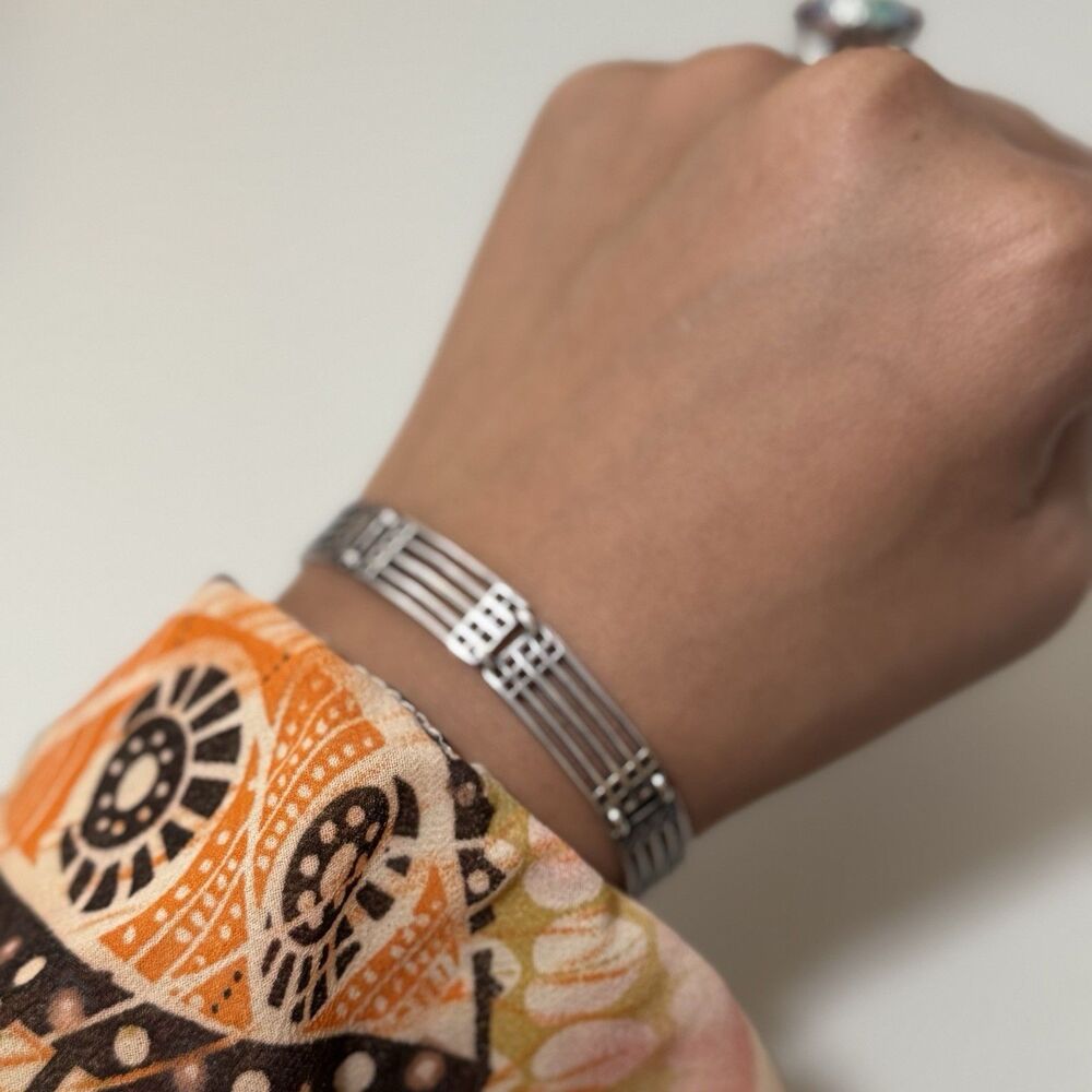 Vintage Sterling Unique Link Bracelet